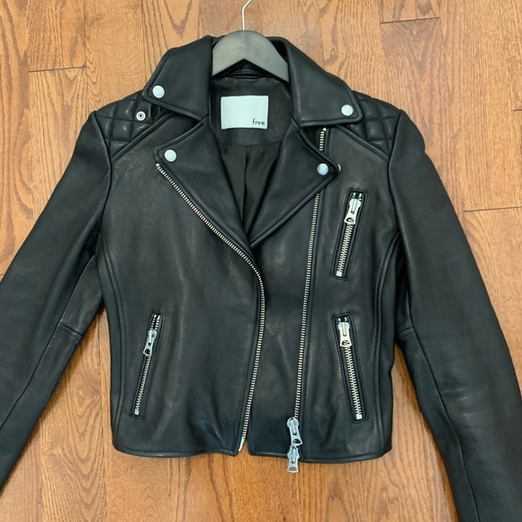 Aritzia Wildred free richards leather biker xs - Picture 5 of 10